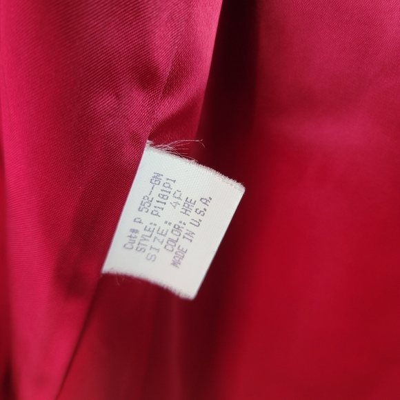Pendleton Red Merino Wool Coat 4P - Picture 11 of 13